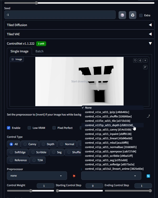 Z深度画像を利用してイメージを生成する - ControlNet Depth を利用:画像6