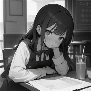 モノクロ、グレースケールのイラストや漫画の画像を出力する (SD1.5向け):画像12