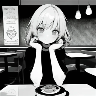 モノクロ、グレースケールのイラストや漫画の画像を出力する (SD1.5向け):画像15