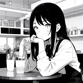 モノクロ、グレースケールのイラストや漫画の画像を出力する (SD1.5向け):画像18