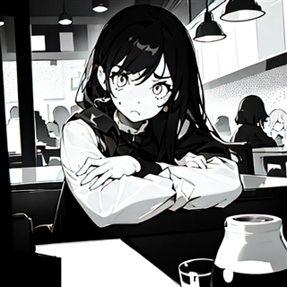 モノクロ、グレースケールのイラストや漫画の画像を出力する (SD1.5向け):画像23