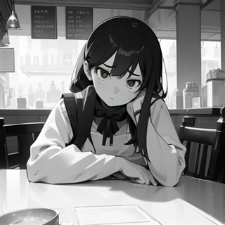モノクロ、グレースケールのイラストや漫画の画像を出力する (SD1.5向け):画像21