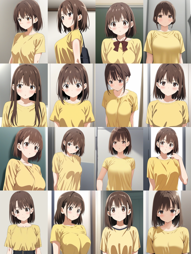 Pony Diffusion for Anime - Pony Diffusion のScore Tag (スコアタグ) の違いによる生成画像の違い:画像20