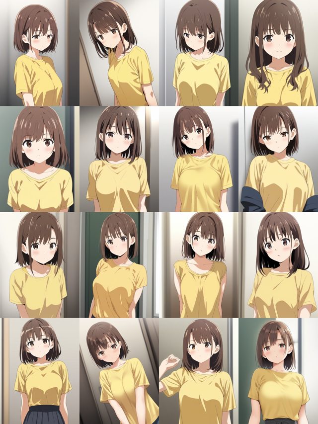 Pony Diffusion for Anime - Pony Diffusion のScore Tag (スコアタグ) の違いによる生成画像の違い:画像14