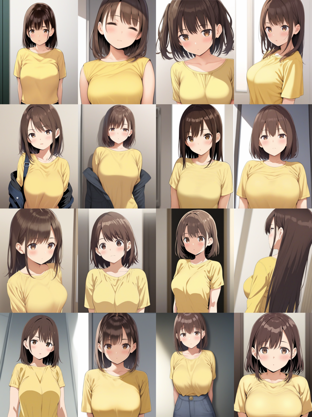 Pony Diffusion for Anime - Pony Diffusion のScore Tag (スコアタグ) の違いによる生成画像の違い:画像28