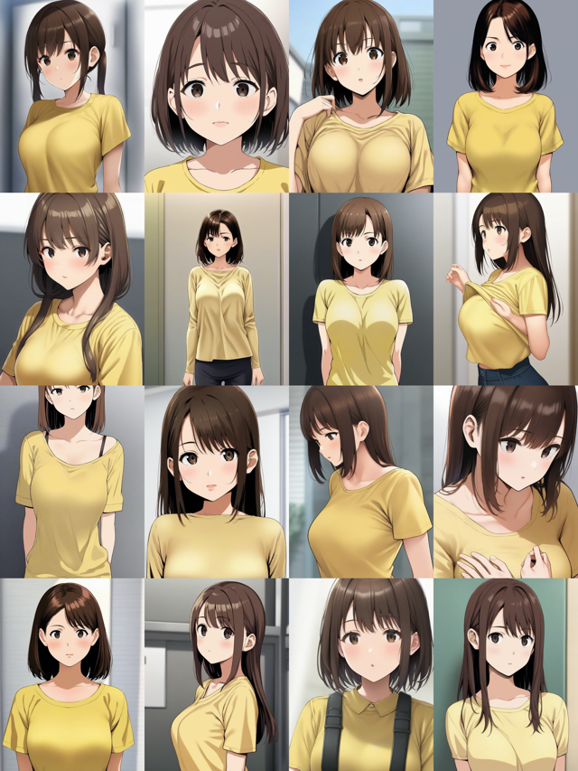 Pony Diffusion XL - Pony Diffusion のScore Tag (スコアタグ) の違いによる生成画像の違い:画像17