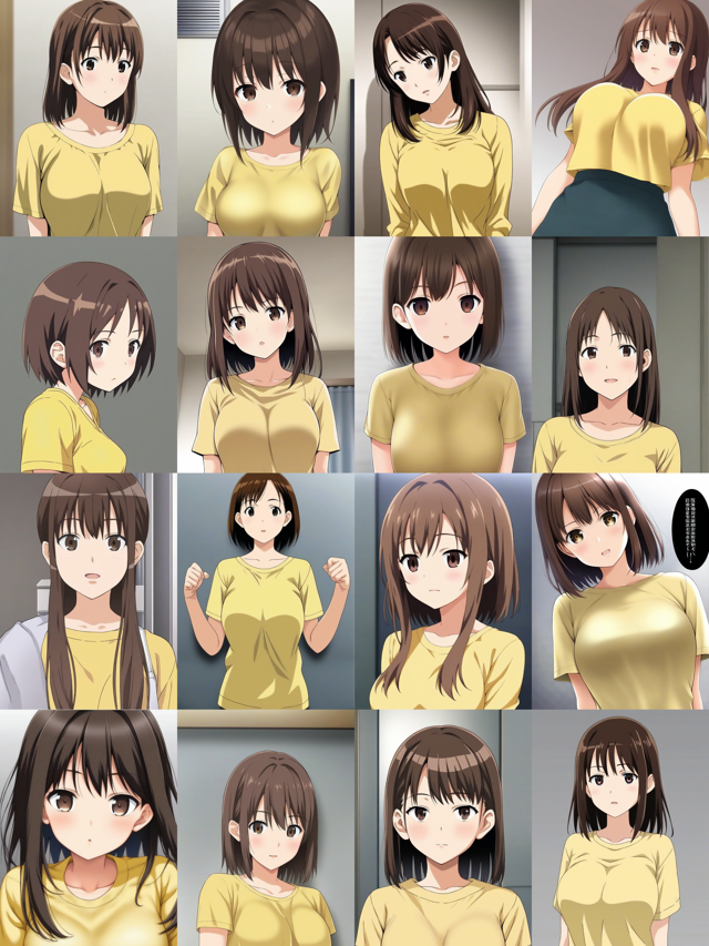 Pony Diffusion XL - Pony Diffusion のScore Tag (スコアタグ) の違いによる生成画像の違い:画像15