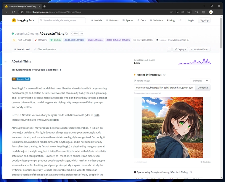 ACertainModel / ACertainty / ACertainThing のダウンロード:画像5
