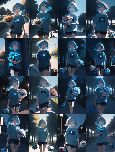 Prompt1 - アニメ / イラスト系 モデルの違いによる出力イメージの比較 (Illustrious XL 系 旧バージョンモデル):画像255