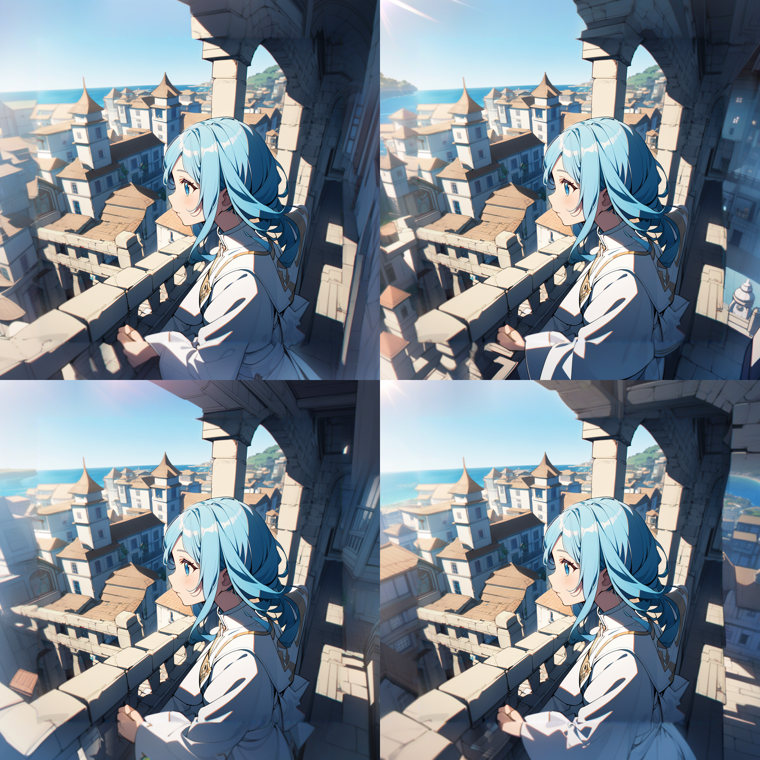 見切れた部分の画像を生成する - Poor Man's Outpainting, Outpainting mk2 による画像の生成:画像11