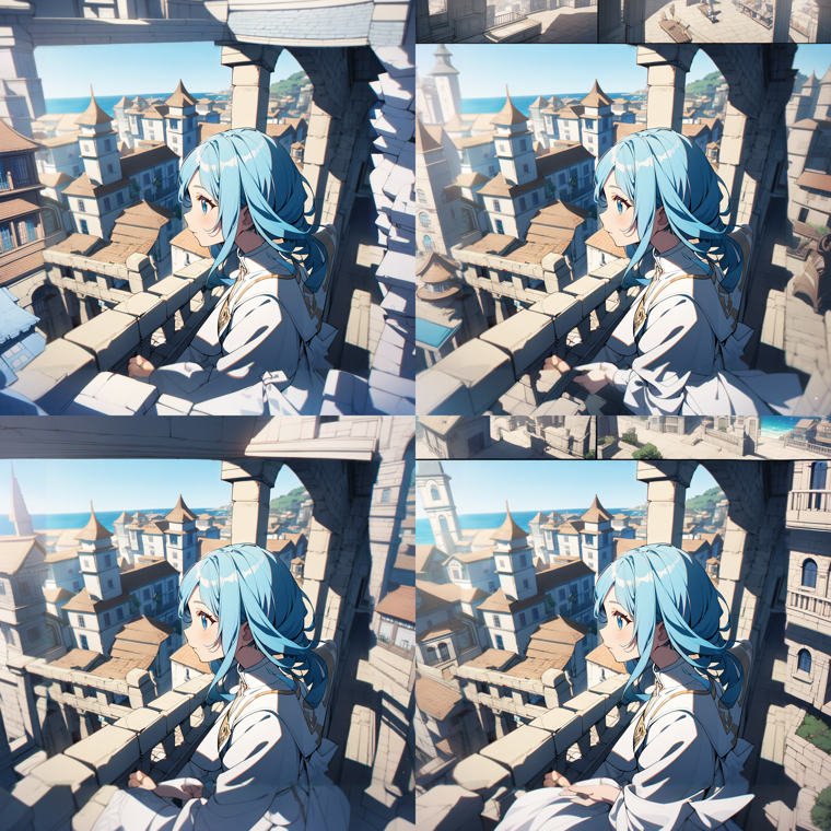 見切れた部分の画像を生成する - Poor Man's Outpainting, Outpainting mk2 による画像の生成:画像19