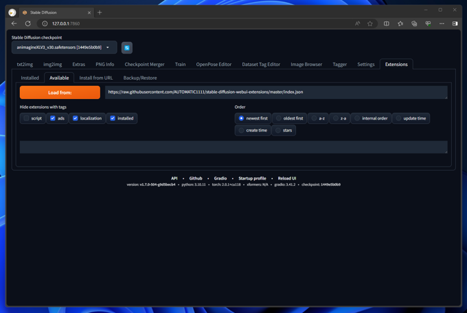 Deep Shrink Hires.fix のインストール (Automatic 1111 WebUI へのインストール):画像3