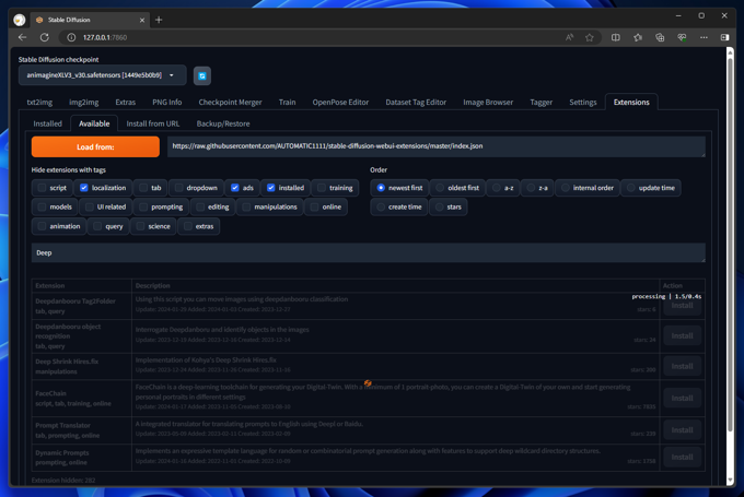 Deep Shrink Hires.fix のインストール (Automatic 1111 WebUI へのインストール):画像6