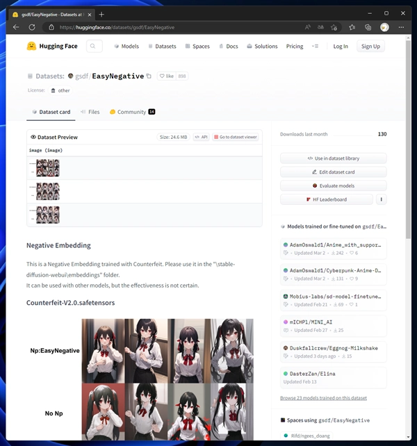 EasyNegative, EasyNegativeV2 をインストールする:画像6
