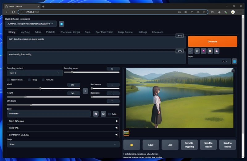 Stable Diffusionで彩度の低い画像が生成される:画像8