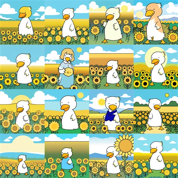 LoRAのウェイトの違いによる生成画像の違い:画像2