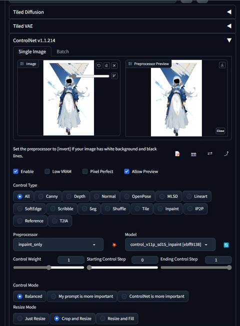 顔の表情を修正する - ControlNet Inpaint を利用:画像11