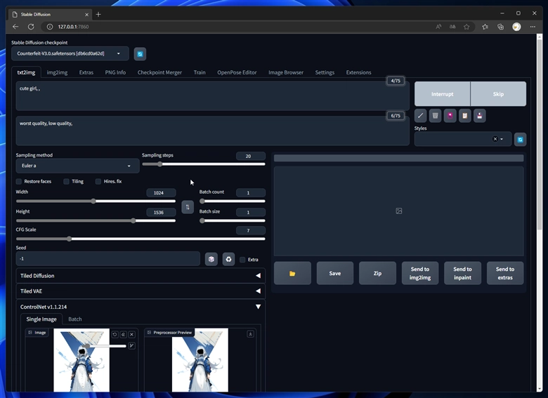 顔の表情を修正する - ControlNet Inpaint を利用:画像13
