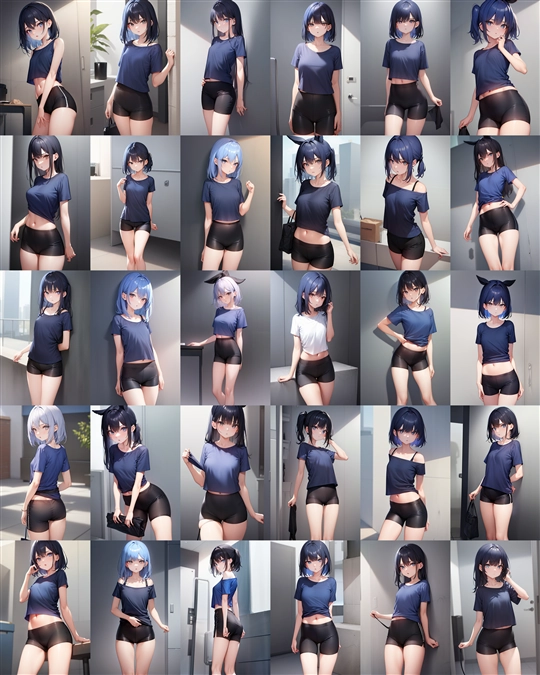 アニメ / イラスト系 モデルの違いによる出力イメージの比較 (Stable Diffusion 1.5 モデル):画像3