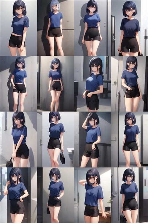 アニメ / イラスト系 モデルの違いによる出力イメージの比較 (旧バージョン or 古いモデル):画像133