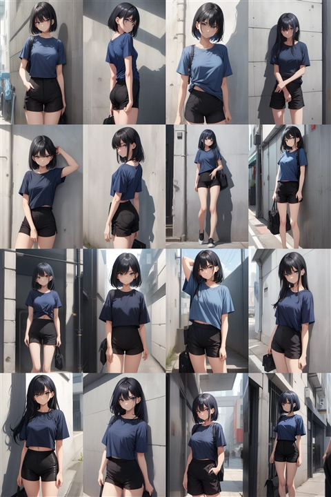 アニメ / イラスト系 モデルの違いによる出力イメージの比較 (旧バージョン or 古いモデル):画像125