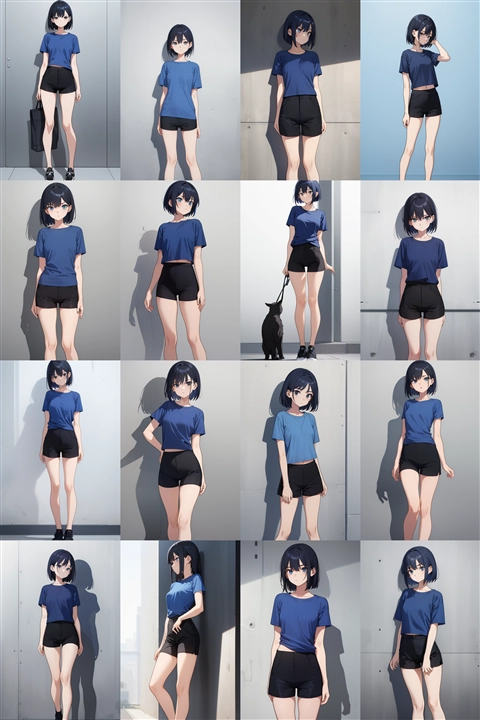 アニメ / イラスト系 モデルの違いによる出力イメージの比較 (旧バージョン or 古いモデル):画像166