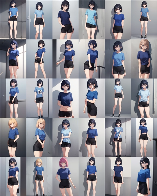 アニメ / イラスト系 モデルの違いによる出力イメージの比較 (旧バージョン or 古いモデル):画像176