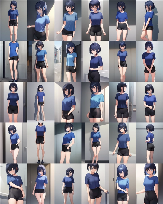 アニメ / イラスト系 モデルの違いによる出力イメージの比較 (旧バージョン or 古いモデル):画像177