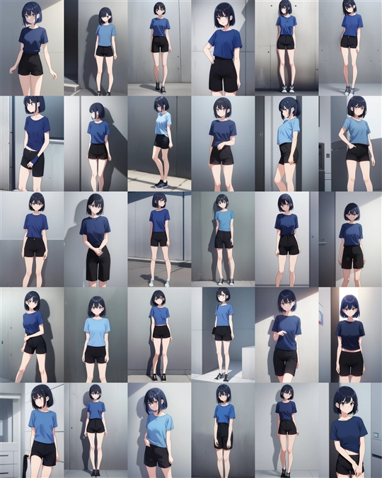 アニメ / イラスト系 モデルの違いによる出力イメージの比較 (Stable Diffusion 1.5 モデル):画像79