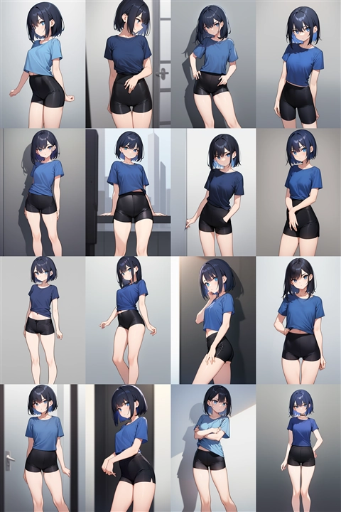 アニメ / イラスト系 モデルの違いによる出力イメージの比較 (旧バージョン or 古いモデル):画像182