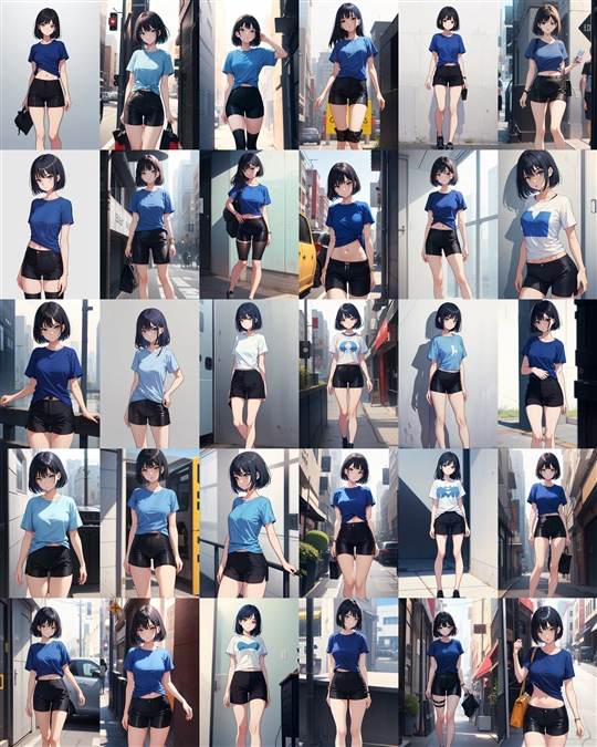アニメ / イラスト系 モデルの違いによる出力イメージの比較 (Stable Diffusion 1.5 モデル):画像91