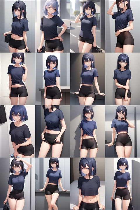 アニメ / イラスト系 モデルの違いによる出力イメージの比較 (旧バージョン or 古いモデル):画像109