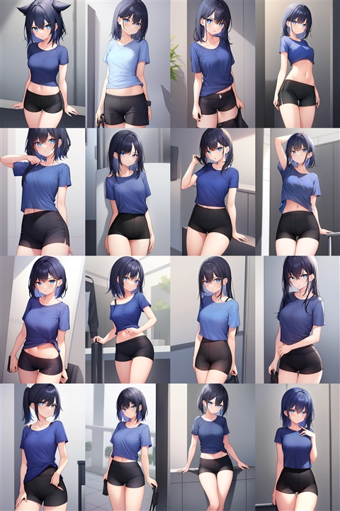 アニメ / イラスト系 モデルの違いによる出力イメージの比較 (旧バージョン or 古いモデル):画像4