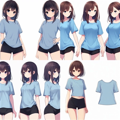アニメ / イラスト系 モデルの違いによる出力イメージの比較 (Stable Diffusion 1.5 モデル):画像118