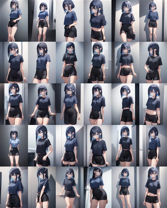 アニメ / イラスト系 モデルの違いによる出力イメージの比較 (旧バージョン or 古いモデル):画像27