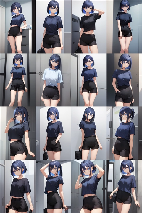 アニメ / イラスト系 モデルの違いによる出力イメージの比較 (旧バージョン or 古いモデル):画像97