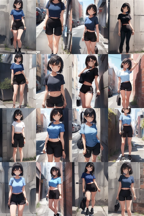 アニメ / イラスト系 モデルの違いによる出力イメージの比較 (旧バージョン or 古いモデル):画像87