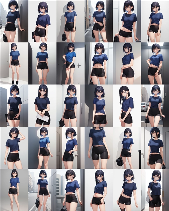 アニメ / イラスト系 モデルの違いによる出力イメージの比較 (旧バージョン or 古いモデル):画像288