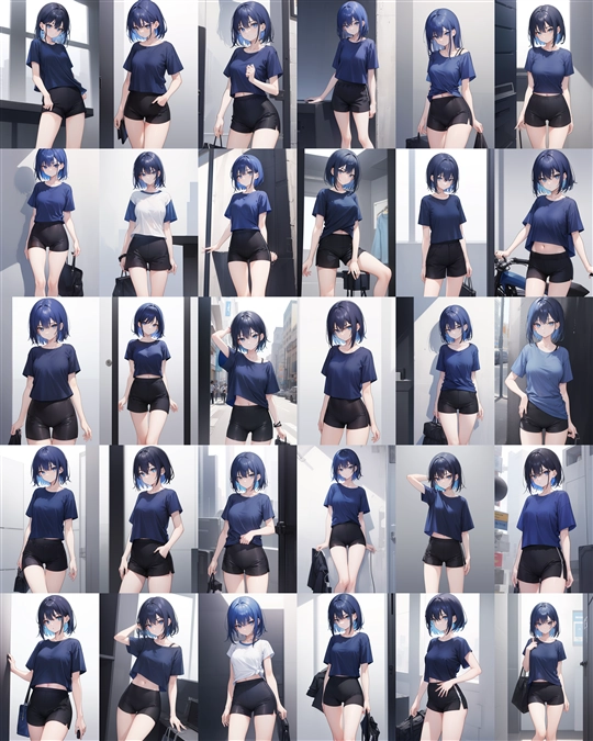 アニメ / イラスト系 モデルの違いによる出力イメージの比較 (Stable Diffusion 1.5 モデル):画像70