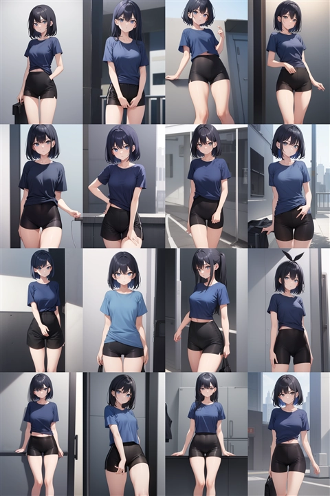 アニメ / イラスト系 モデルの違いによる出力イメージの比較 (旧バージョン or 古いモデル):画像105