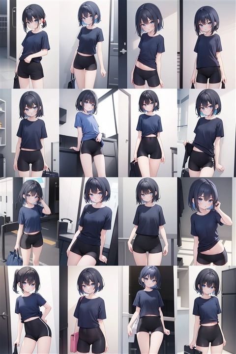 アニメ / イラスト系 モデルの違いによる出力イメージの比較 (旧バージョン or 古いモデル):画像305