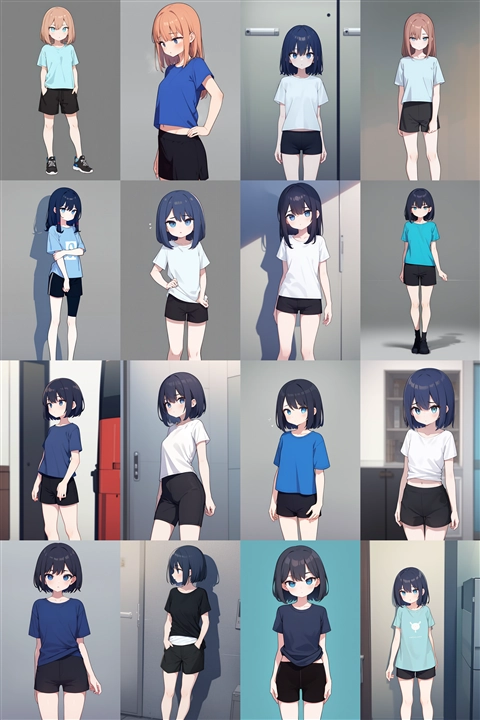 アニメ / イラスト系 モデルの違いによる出力イメージの比較 (旧バージョン or 古いモデル):画像313