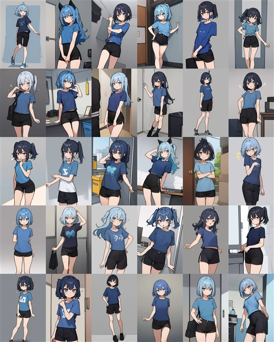アニメ / イラスト系 モデルの違いによる出力イメージの比較 (Stable Diffusion 1.5 モデル):画像103