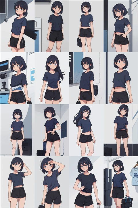 アニメ / イラスト系 モデルの違いによる出力イメージの比較 (旧バージョン or 古いモデル):画像301
