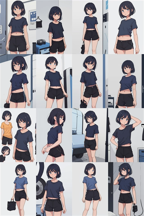 アニメ / イラスト系 モデルの違いによる出力イメージの比較 (旧バージョン or 古いモデル):画像297
