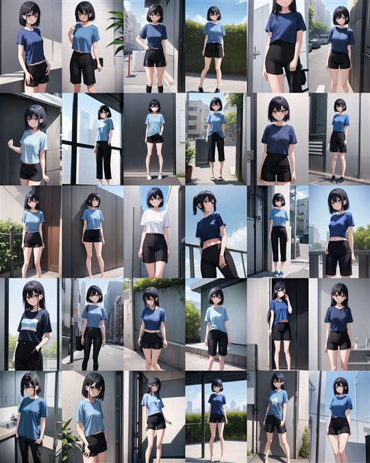 アニメ / イラスト系 モデルの違いによる出力イメージの比較 (旧バージョン or 古いモデル):画像292