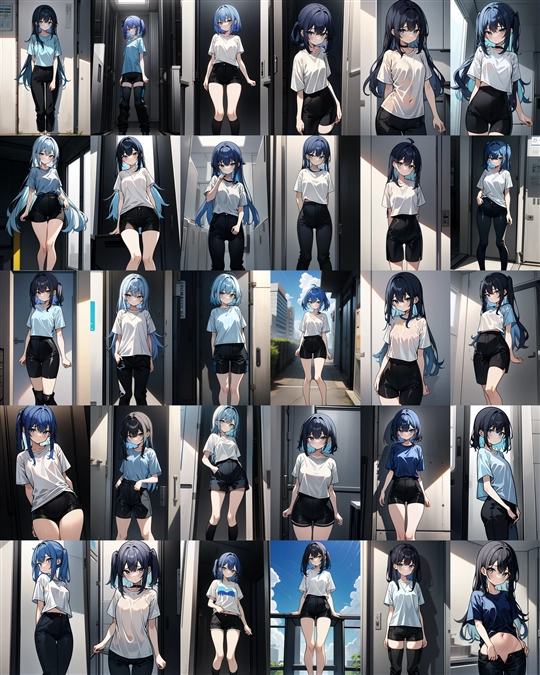 アニメ / イラスト系 モデルの違いによる出力イメージの比較 (Stable Diffusion 1.5 モデル):画像20