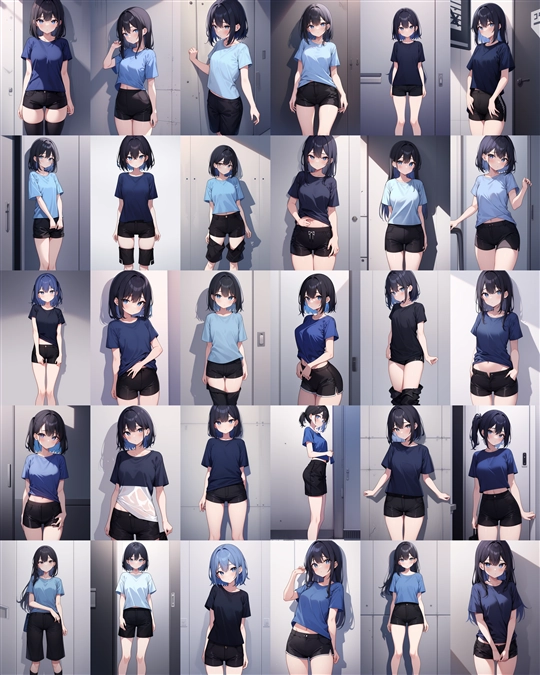 アニメ / イラスト系 モデルの違いによる出力イメージの比較 (Stable Diffusion 1.5 モデル):画像19
