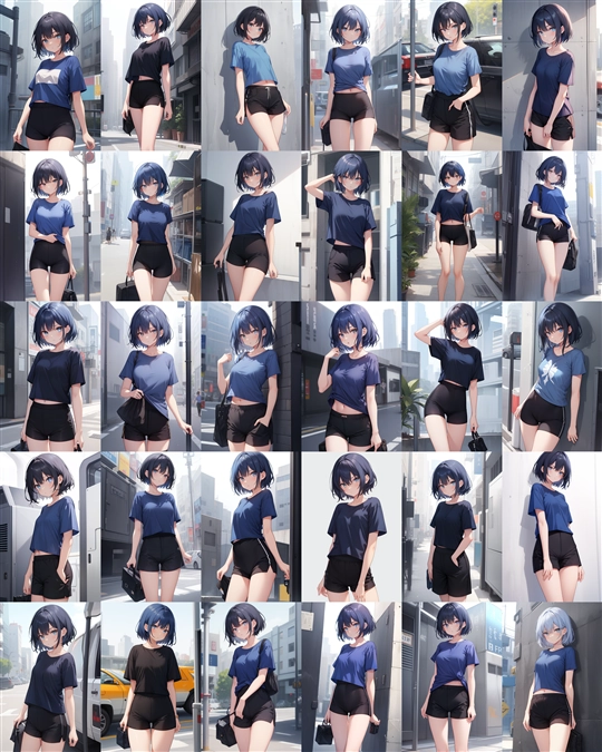 アニメ / イラスト系 モデルの違いによる出力イメージの比較 (Stable Diffusion 1.5 モデル):画像76