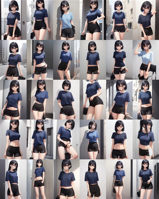 アニメ / イラスト系 モデルの違いによる出力イメージの比較 (Stable Diffusion 1.5 モデル):画像12